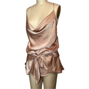 Silk Co-ords / Cowel Neck Top and Tie Short Bottoms (comes together)